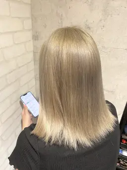 💛ロング料金なし💛ダブルケアブリーチカラー、ハイトーン女子集まれ💇‍♀️