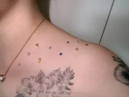 千葉県初‼️ デコルテジュエリー　両肩１０粒