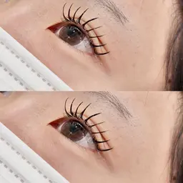 👀まつ毛エクステ120本✨️(フラットラッシュ)コーティング込6050円