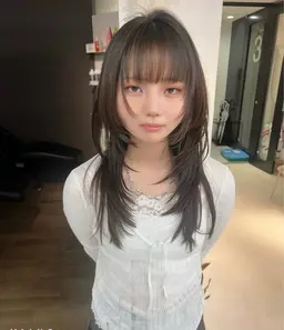 カット＋カラー＋髪質改善水素トリートメント+薬剤除去2ステップ【レイヤーカット、ハッシュカット、ウルトワ】