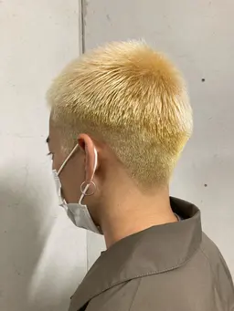 【⛓️枝毛、切れ毛98.6%削減🌔】メンズ限定！！ケアブリーチカラー＋フルカラー