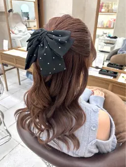 【お出かけやライブ前に🎶】 ヘアアレンジ🎀(ハーフアップ系)