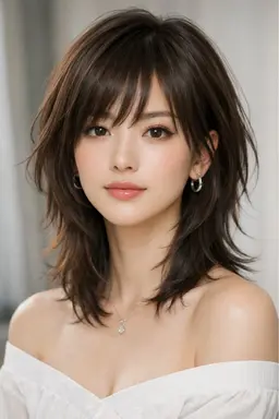 レイヤーカットorハッシュカット💇♀️盛れるお顔周り作ります