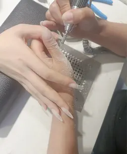 【hand他店】スカルプ💅🏻ハードジェル+チップ 【自店】ハードジェル+チップ