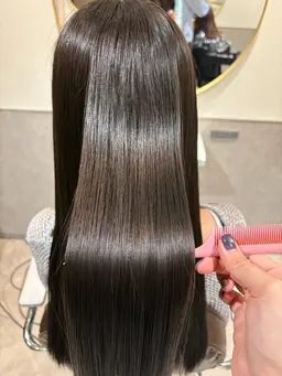 【前髪コース🪐】前髪カット+前髪縮毛矯正+1ステップトリートメント
