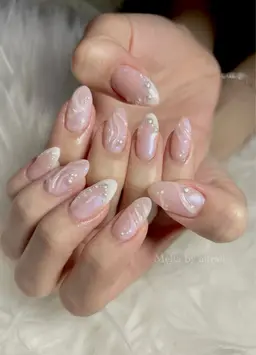 Lデザイン💟💟💟持ち込みも🉑✨(マグネット×チークやグラデーション、パーツ等組合せ自由🙆‍♀️10本やり放題)