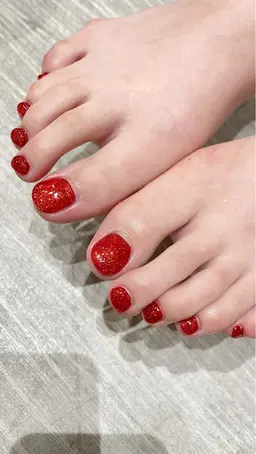 【foot Nail】🐾💅オフなしワンカラー♡夏に向けてフットネイルしませんか?🌻☀️🧡