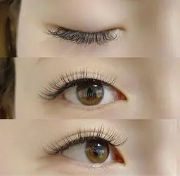 目元や生え方に合わせた似合わせ3Dボリュームエクステ100束