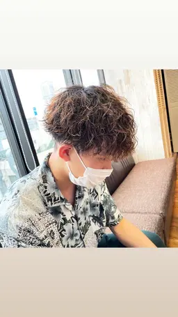 [大好評◎]メンズカット+スパイラルパーマ(ニュアンスパーマも可)