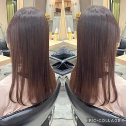 【🍁秋冬暖色カラーも⛄️】ブリーチなし🌈ダメージレス透明感ダブルカラー🩵