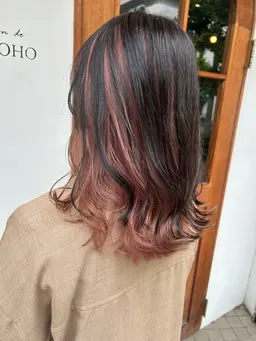 🌈インナーカラー＋カット🌈