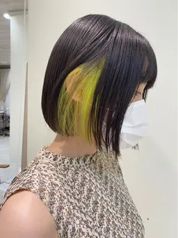 《🔰ブリーチ初心者さんにオススメ🔰》インナーカラー(ケアブリーチ）