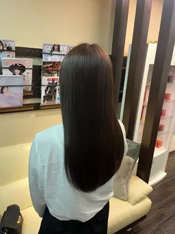 🌱ミニモ限定🌱顔周りｏｒハチ上ストレート＋超音波トリートメントෆ‪※ブリーチ毛不可