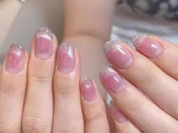 オフなし♡SNS大人気ワンホンネイル★チークマグネットフレンチ¥8980→5990