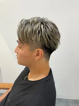 【男性限定】⚡️メンズカット+メッシュカラー(ハイライトカラー)+フルカラー