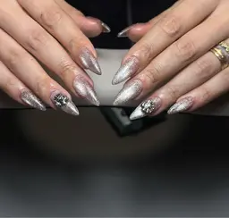 【オフなし】10本長さだしマグネットワンカラー🌟大きめパーツ2つ💎🎀粒サイズ10粒✨ちゅるマグ/フラッシュマグ有