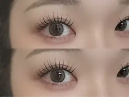 【LED変更可能】フラットラッシュ上120本+下30本🎀     オフ+コーティング付き💫 6000円