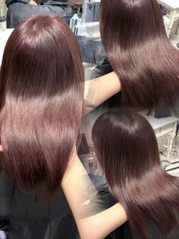 『ブリーチなし』切れ毛・枝毛を98%以上防ぐプレミアムWケアカラーでうる艶カラーに🪄🥣/ブリーチ無しダブルカラー