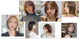ヘアーオイルプレゼント🎁 女性限定 切りっぱなしボブスタイル 撮影モデル👩📷
