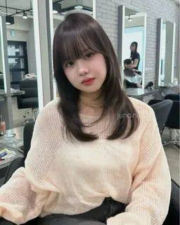 前髪縮毛矯正➕韓国レイヤーカット🇰🇷➕トリートメント相談