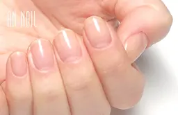 クリア仕上げ◯ネイルNGのお仕事の方にもオススメ◯マットコート追加で地爪風仕上げもできます◯ご相談ください◯