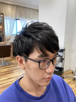 【メンズ限定👍変身コース👍】メンズカット＋パーマ＋眉カット