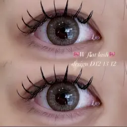 🎀当日限定🎀Wフラットラッシュ120本【束感☆韓国風マツエク】 ✨オフなし✨