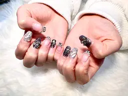 【プレオープン価格】スカルプ(長さだし) ストーン埋め尽くし