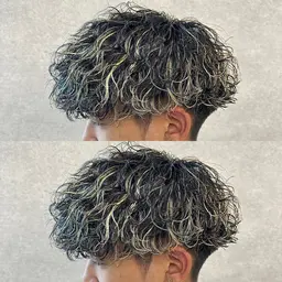 🌊業界屈指🌊波巻きパーマ＋メンズカット🔥（特殊パーマ代込）