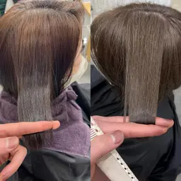 【💫白髪ぼかしを初めて始める方にオススメ💫】白髪染め剥がし→白髪ぼかしカラー×3STEPトリートメント