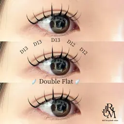 1月限定🩵マツエク100本＋束感コーティング付き✨/高級フラットラッシュ使用✨デザインご相談可能です⚪︎