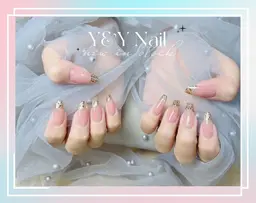 ★【HAND王道フレンチ】ガラス/ミラー/スキニー (クリアベース)