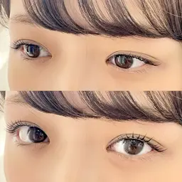 まつげパーマ🩵🪽束感つやコーティング付