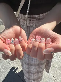 【入学式・卒業式ネイル】🌸✨長さだし10本+持ち込みアートネイル💗