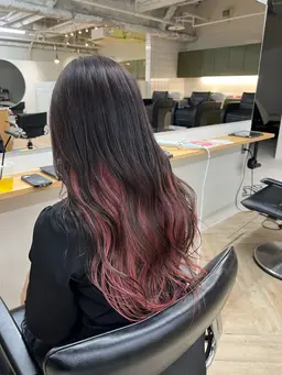 【ご新規様限定🫧】顔周り、耳周り／インナーカラー（ブリーチ込み）＋オージュアクイックトリートメント+ブロー💭