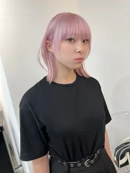 PINK🩷　ブリーチありダブルカラー