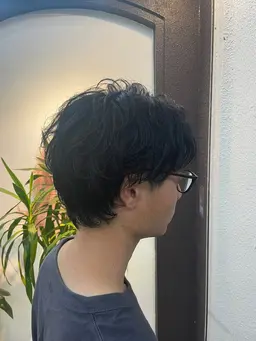 似合わせカット+緩めスパイラルパーマ