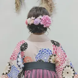 卒業式ヘアセット＋袴着付け　早朝予約も対応可能★