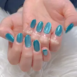 【初回オフ無料★ケア込】キラキラフラッシュマグネット✨ユニコーンマグネット✨ 【メンズにもおすすめ】厚出し込🐱シンプル