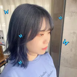 お出かけ前に前髪カット＋コテ巻き🌷