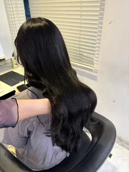 【💍💙人気No.1💍💙】ワンカラー➕オリジナルトリートメント➕コテ巻き🧸💙