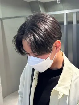 メンズカット＋ナチュラルストレートパーマ