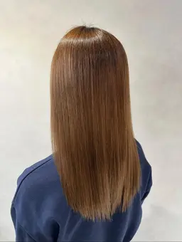 🫧サラサラ自然なストレート🫧カット+縮毛矯正+艶トリートメント🧡　レイヤー/顔周り/ボブ