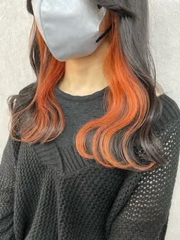 💕ミニモ限定💕低ダメージインナーカラー＋全体カラー＋高濃度トリートメント