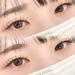 [限定価格⭐️]【フラットラッシュ上 100本♡】オフ別途✨付け足し可 💘 恵比寿 渋谷 原宿 💘