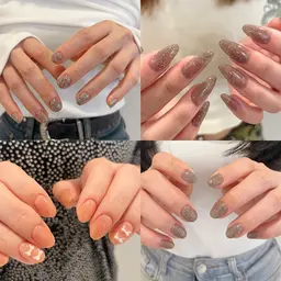 ワンカラーorラメグラ(オフあり)ドライケア込♪/フラッシュ◎/マグネット+¥1500/パーツ別途