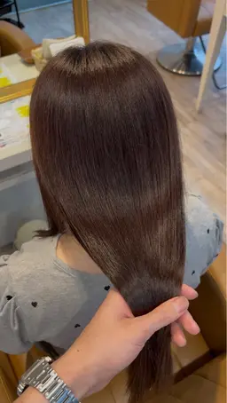 💎酸性ストレート💎縮毛矯正💎髪質改善×透明感カラーで、圧倒的ツヤ髪に💇‍♀️💖