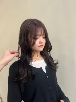 【人気no.2⋆⸜🔔⸝‍⋆】毛先整えcut+透明感カラー＋髪質改善Aujua4STEPトリートメント🫧