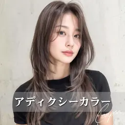 【発色＆色持ち◎】カット＋透明感アディクシーカラー ¥7700