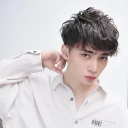 💎メンズデザインカット+美容液カラー+ツイストスパイラルパーマ💎